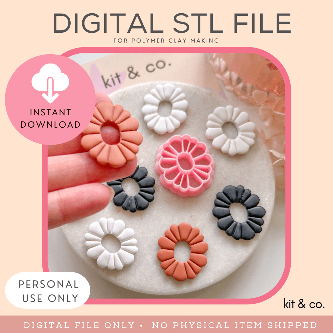 "Juliet Clay Cutter" - STL FILE DOWNLOAD - Kit & Co.STL Digital File