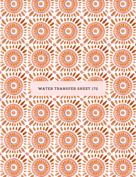 Water Transfer Sheet 172 - Kit & Co.Water Transfer