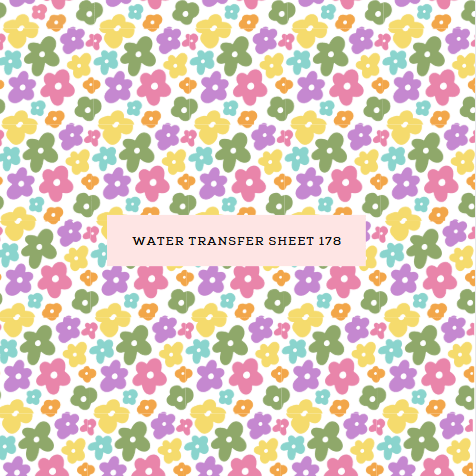 Water Transfer Sheet 178 - Kit & Co.Water Transfer