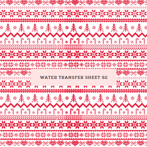 Water Transfer Sheet 092 - Kit & Co.Water Transfer