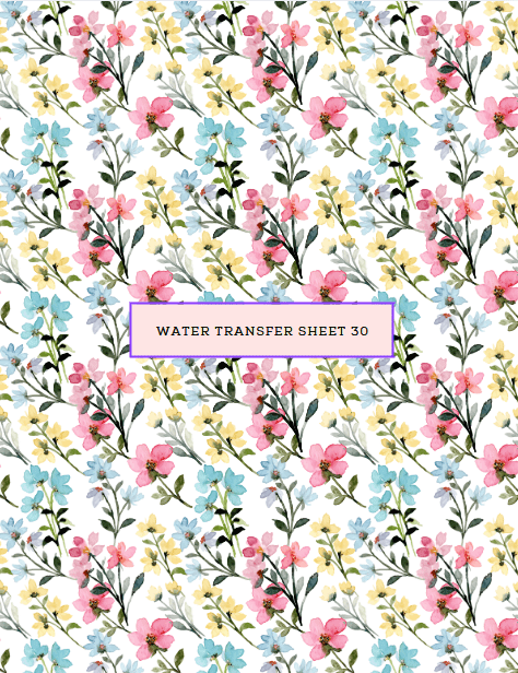 Water Transfer Sheet 030 - Kit & Co.Water Transfer
