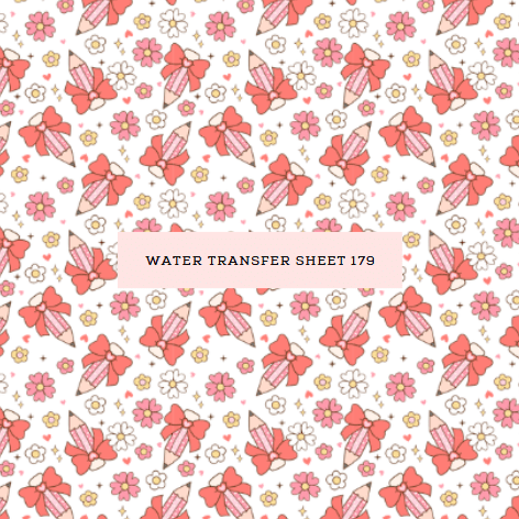 Water Transfer Sheet 179 - Kit & Co.Water Transfer