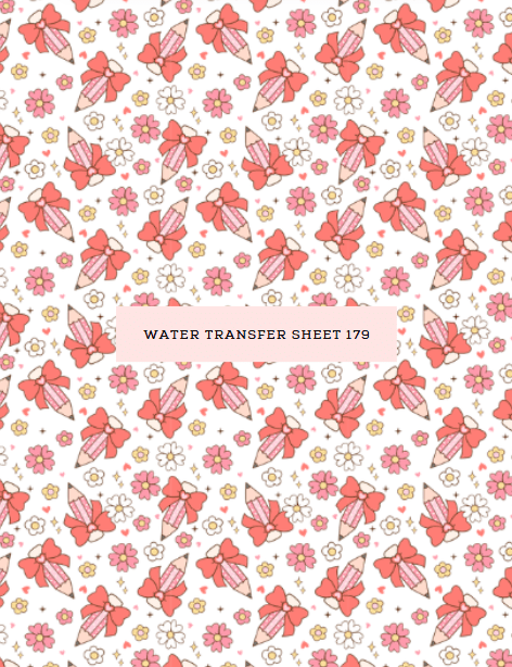 Water Transfer Sheet 179 - Kit & Co.Water Transfer