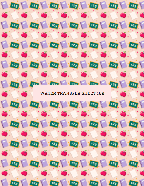 Water Transfer Sheet 182 - Kit & Co.Water Transfer