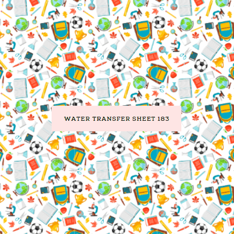 Water Transfer Sheet 183 - Kit & Co.Water Transfer