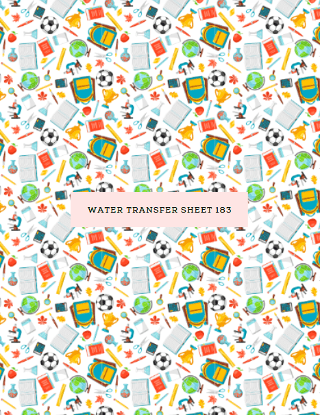Water Transfer Sheet 183 - Kit & Co.Water Transfer