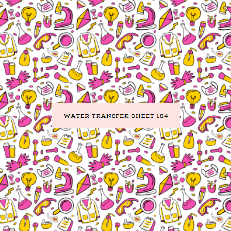 Water Transfer Sheet 184 - Kit & Co.Water Transfer