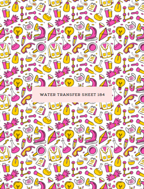Water Transfer Sheet 184 - Kit & Co.Water Transfer