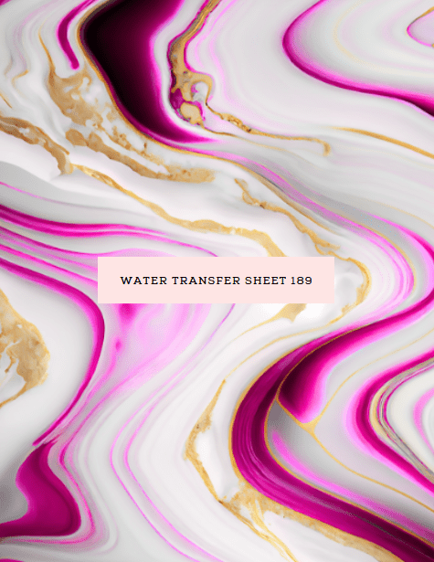 Water Transfer Sheet 189 - Kit & Co.Water Transfer