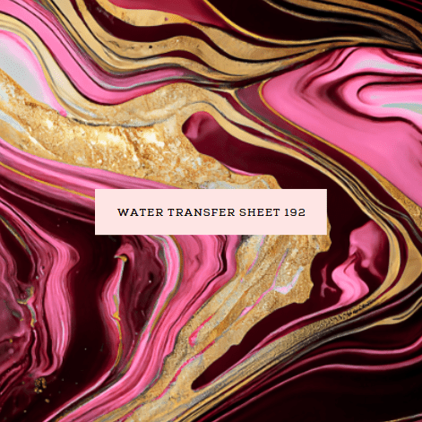 Water Transfer Sheet 192 - Kit & Co.Water Transfer