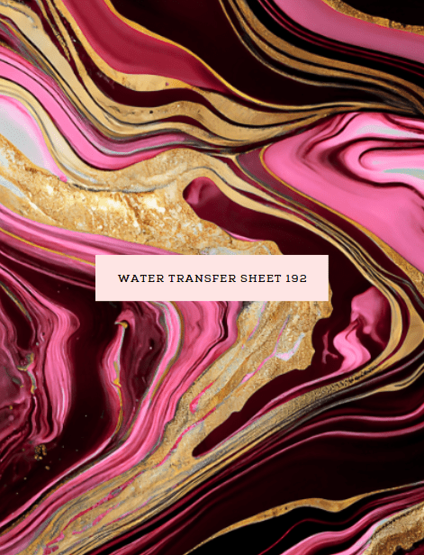 Water Transfer Sheet 192 - Kit & Co.Water Transfer