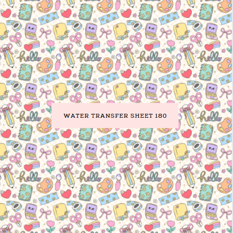 Water Transfer Sheet 180 - Kit & Co.Water Transfer