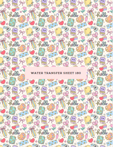 Water Transfer Sheet 180 - Kit & Co.Water Transfer