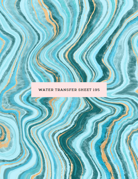 Water Transfer Sheet 195 - Kit & Co.Water Transfer