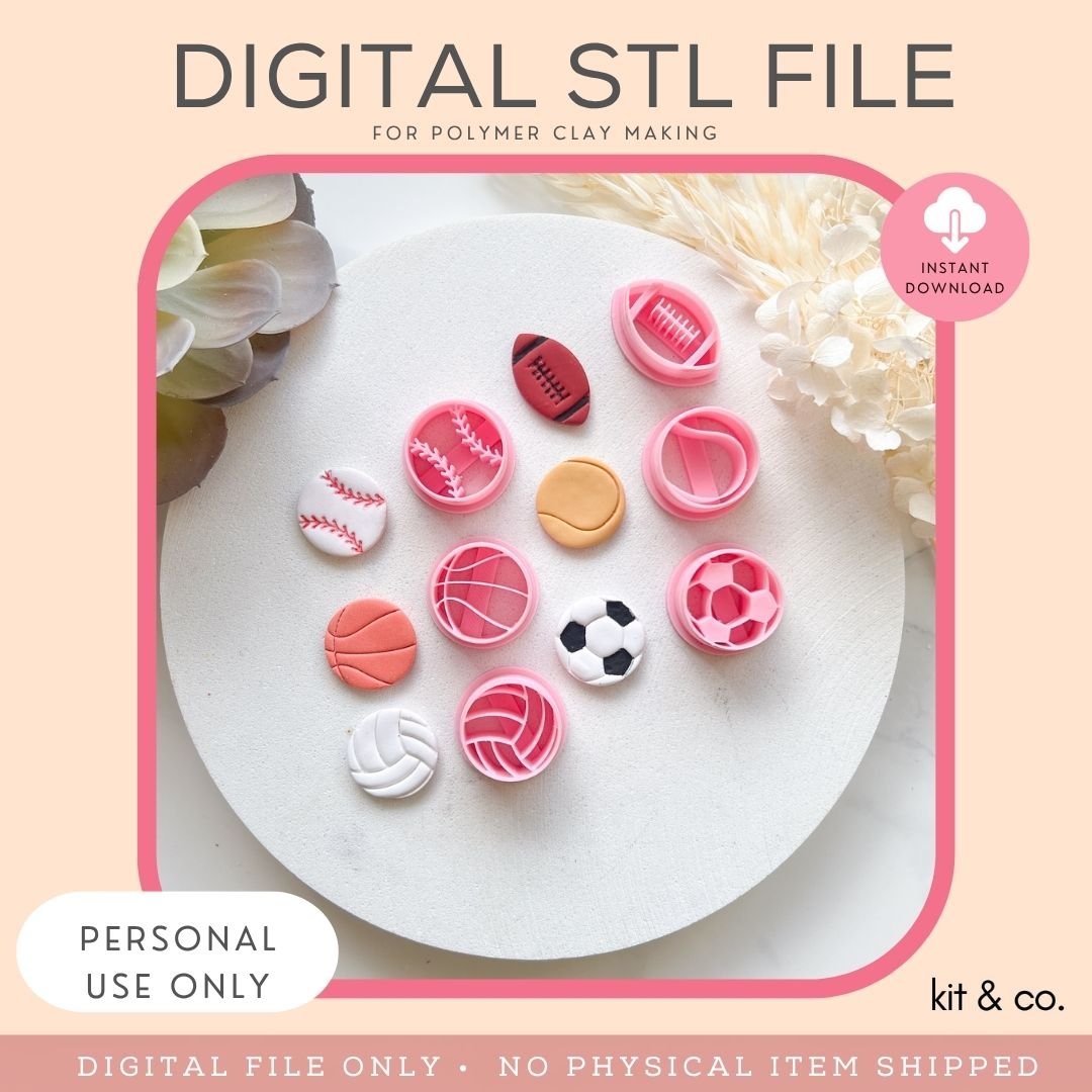 "Sports Bundle" - STL FILE DOWNLOAD - Kit & Co.STL Digital File