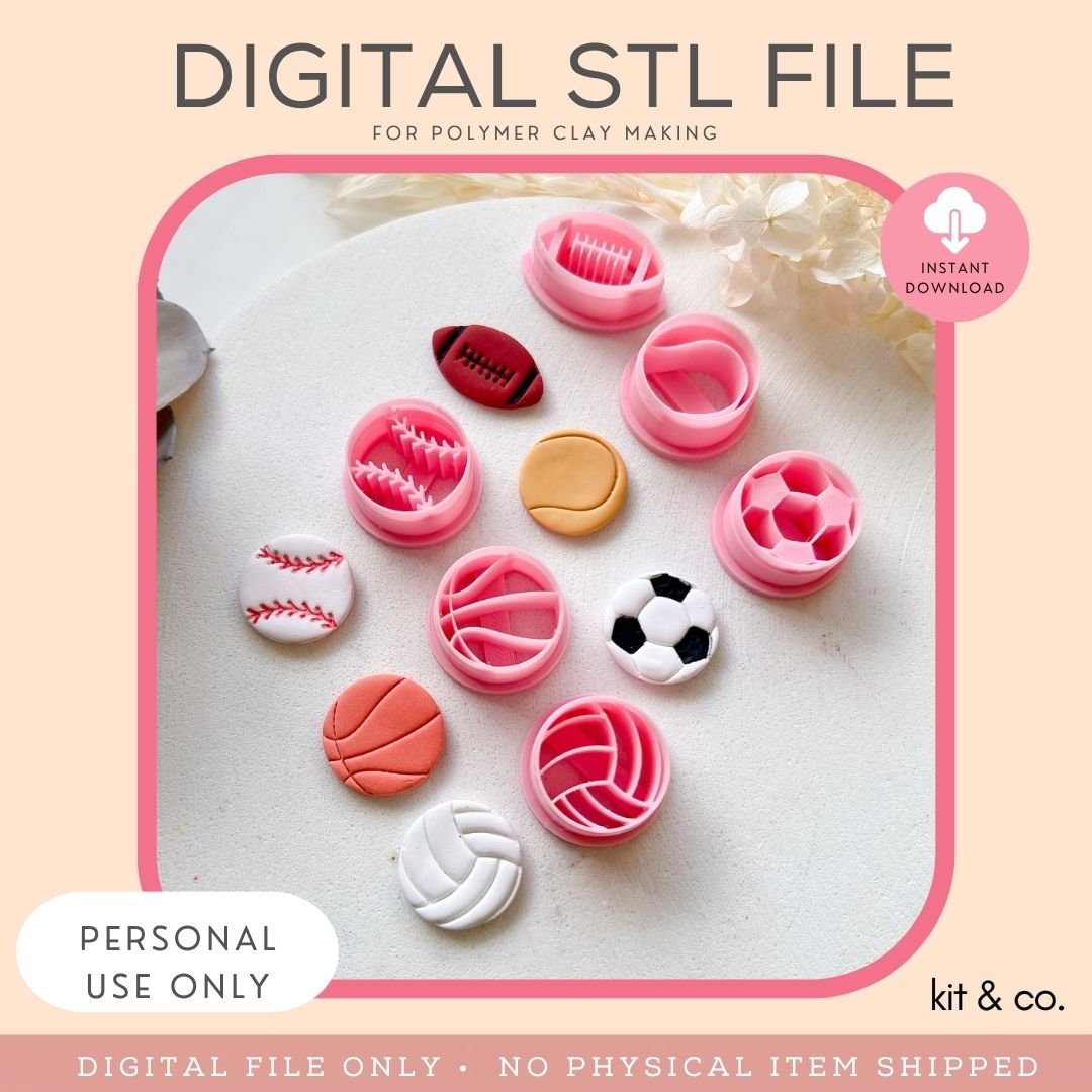 "Sports Bundle" - STL FILE DOWNLOAD - Kit & Co.STL Digital File