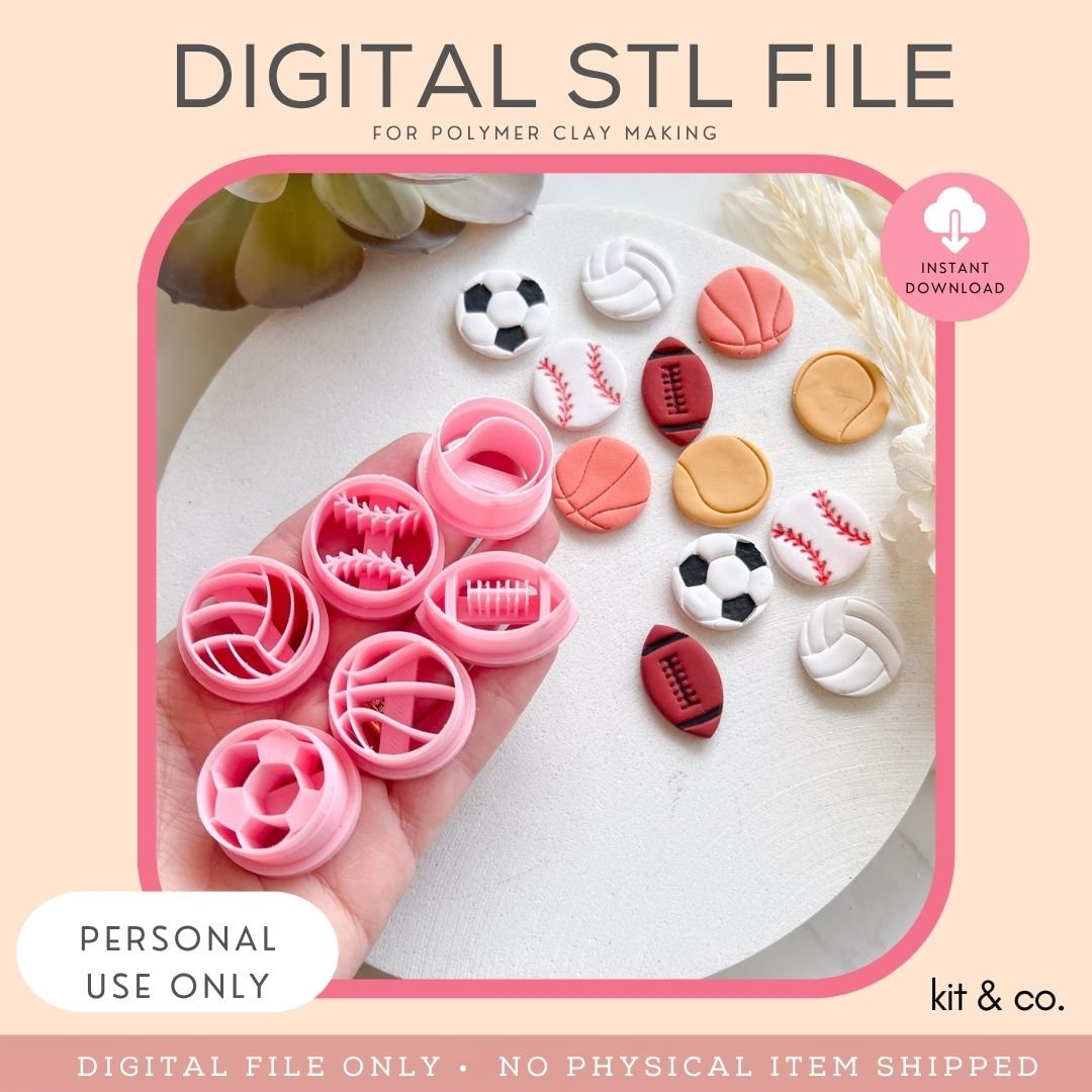 "Sports Bundle" - STL FILE DOWNLOAD - Kit & Co.STL Digital File