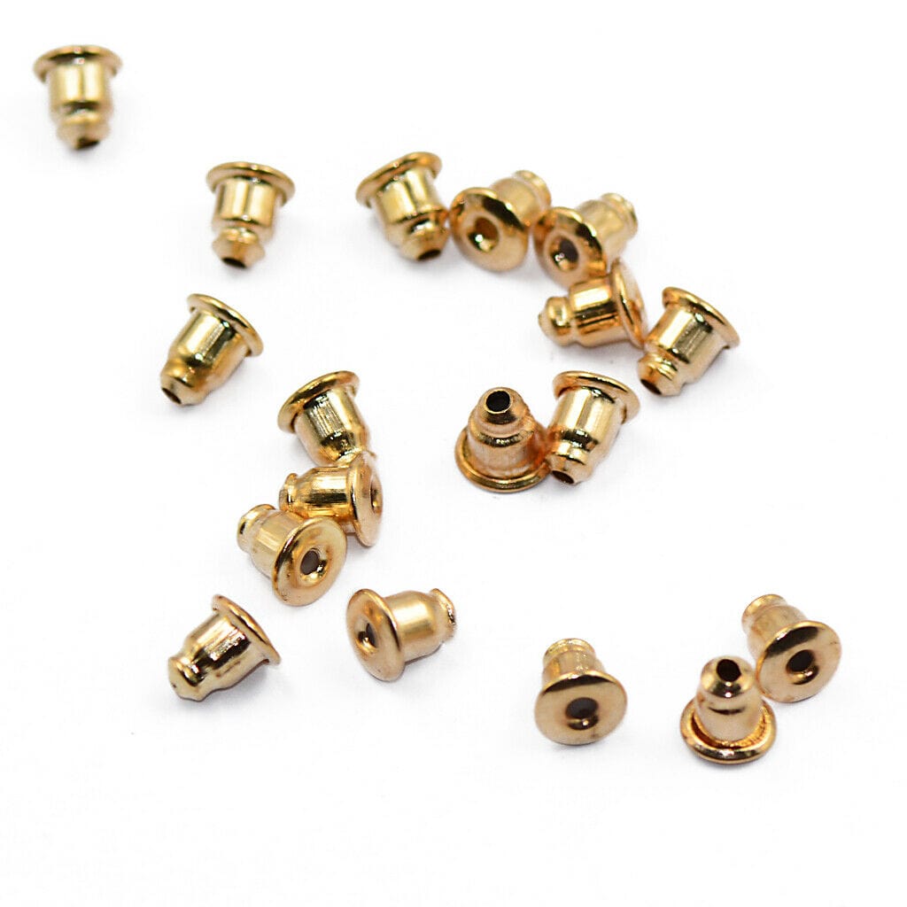 kitandco.com.au Bullet Earring Backs - 200 pcs (Choose Colour)