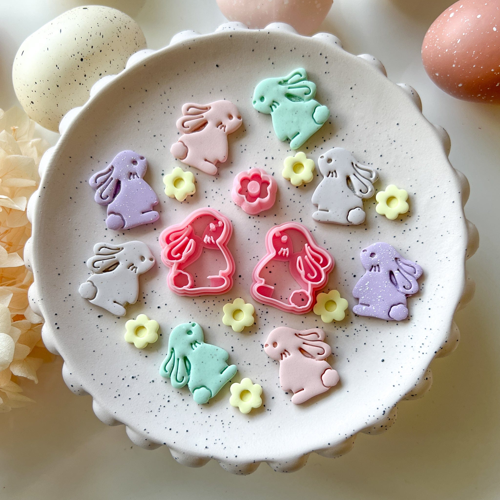 kitandco.com.au Cutter Bunny & Flower Set (3 pcs)