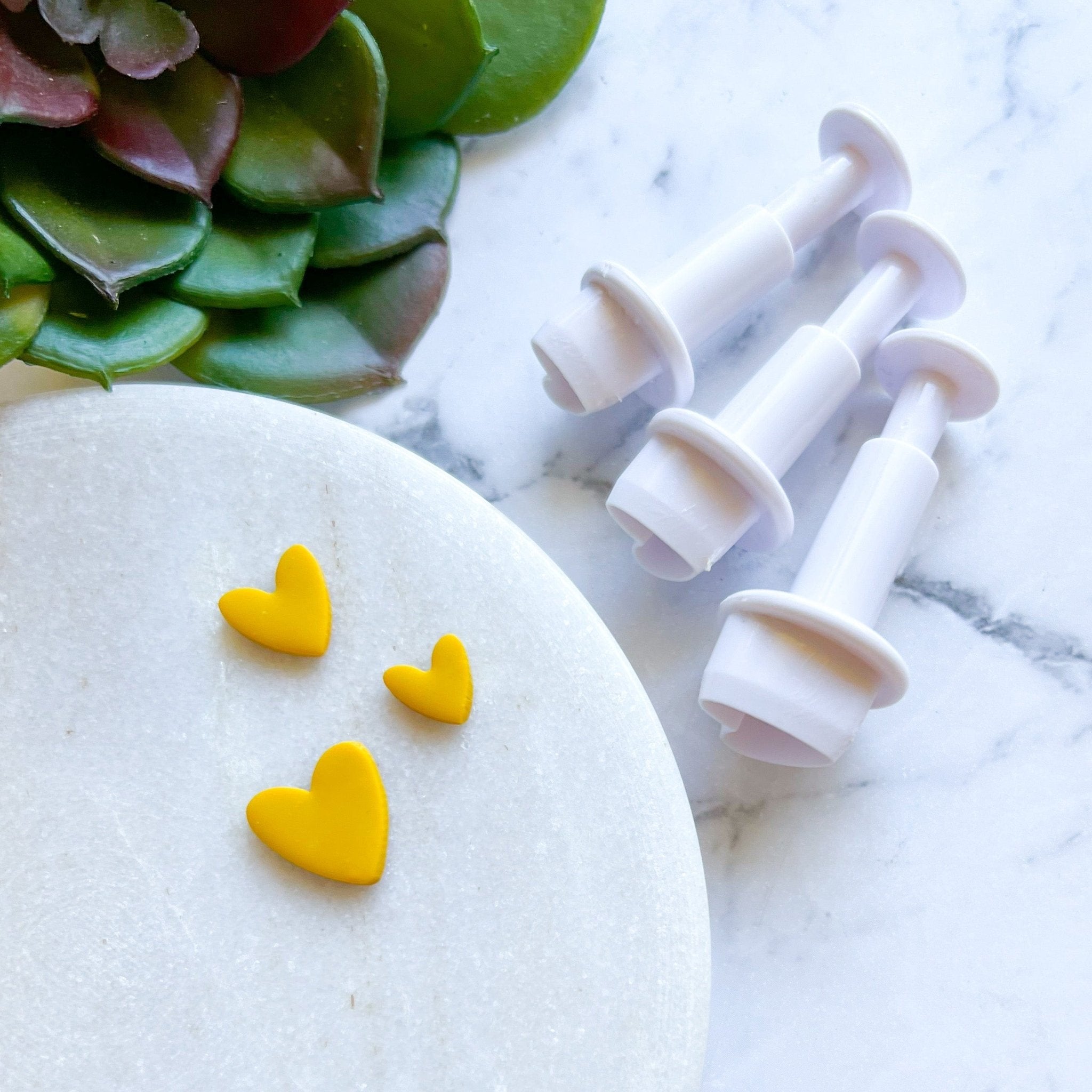 Heart Push Cutter Set (3 pcs) DISCONTINUED - Kit & Co.Cutter