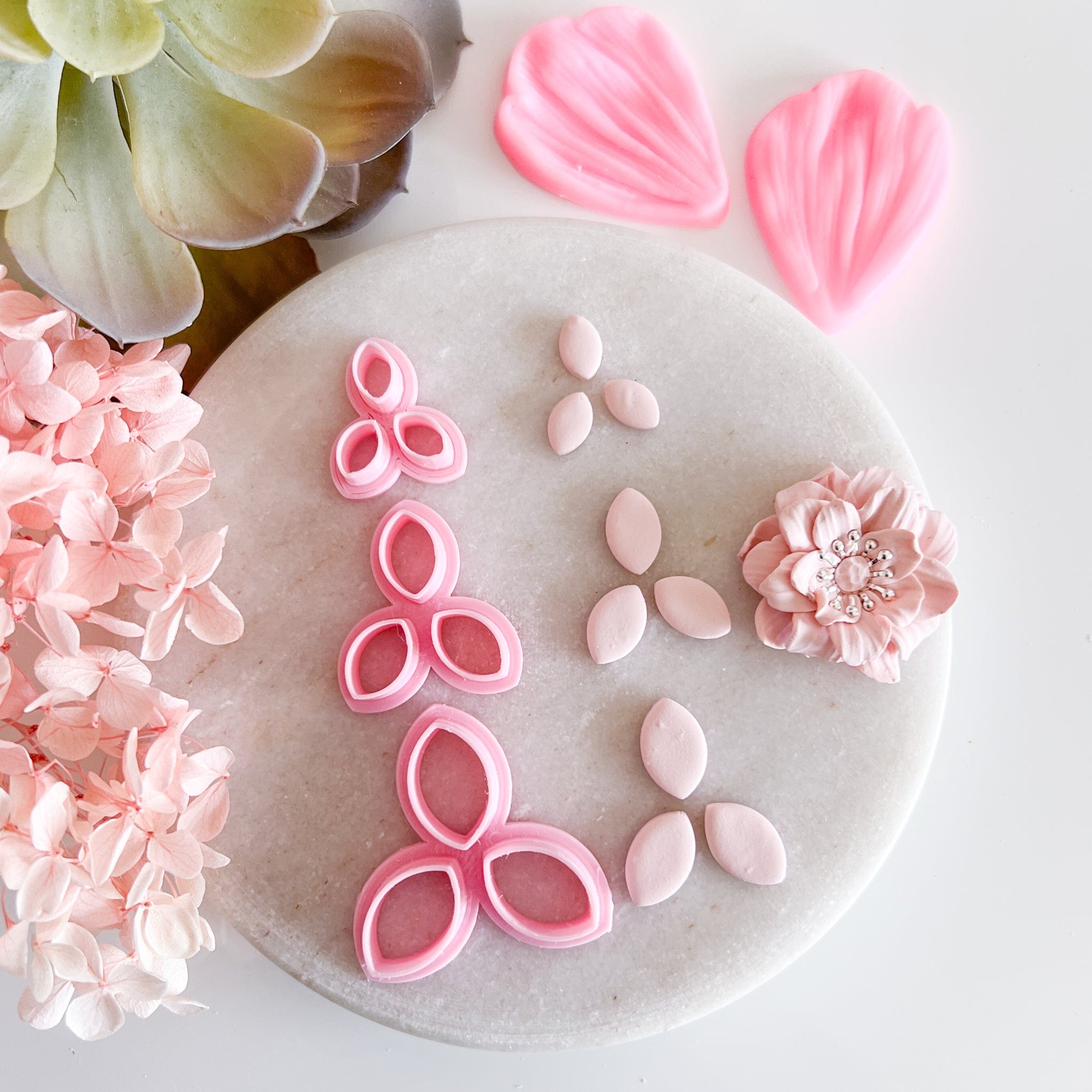 kitandco.com.au Cutter Petal Cutter Set (3pcs) - Pointed Petal