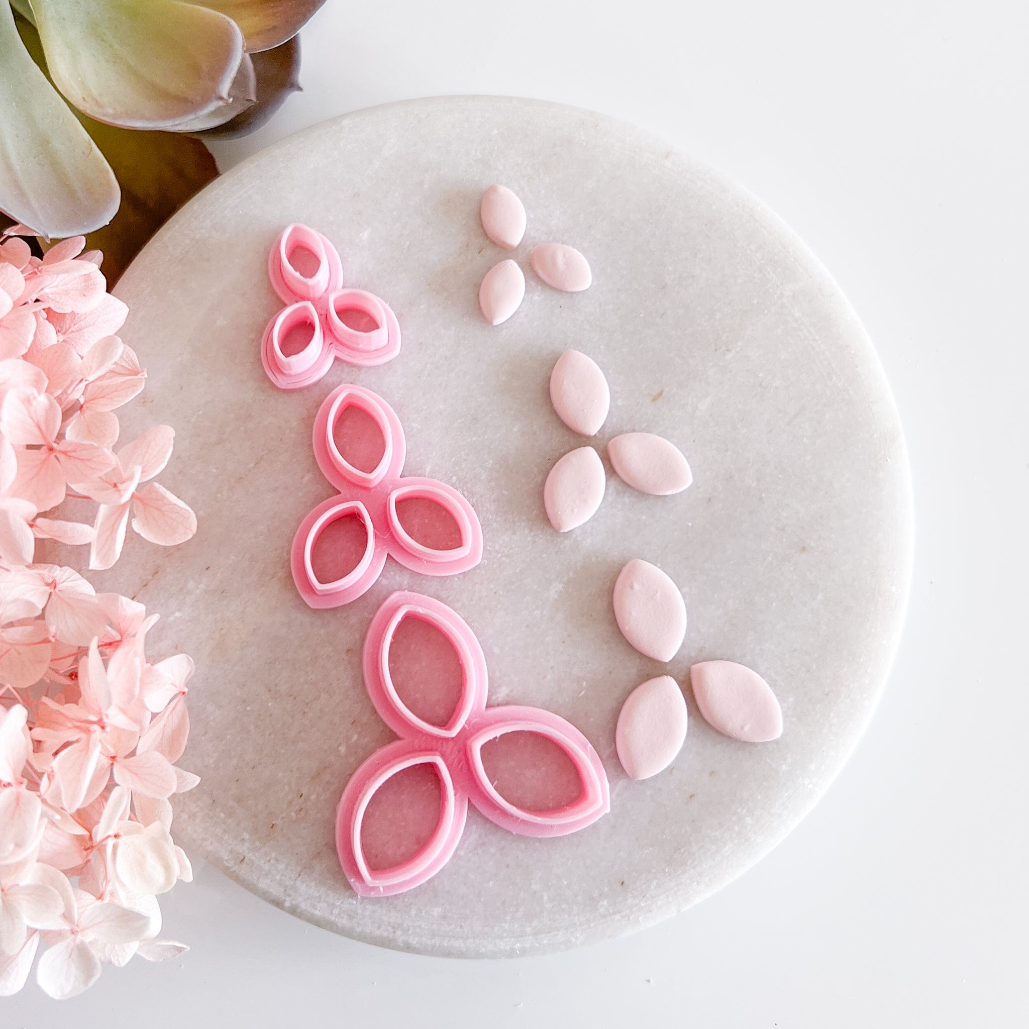 kitandco.com.au Cutter Petal Cutter Set (3pcs) - Pointed Petal