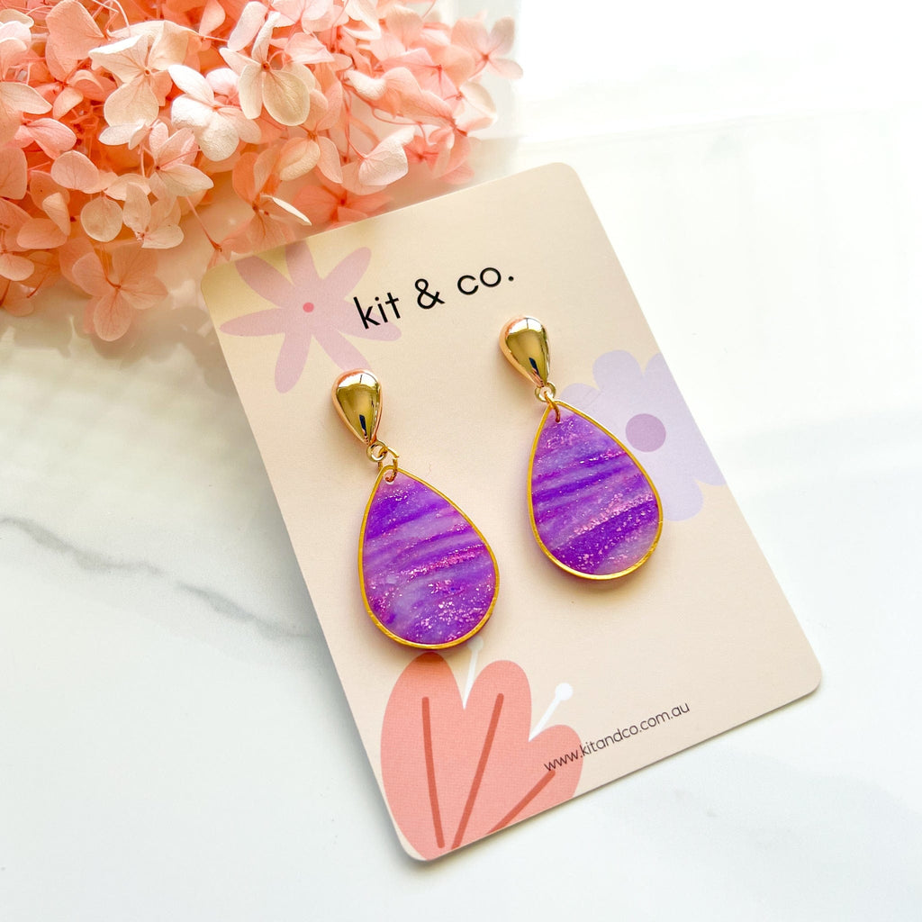kitandco.com.au Earrings "Lavender" Style #1