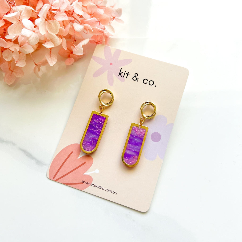 kitandco.com.au Earrings "Lavender" Style #2
