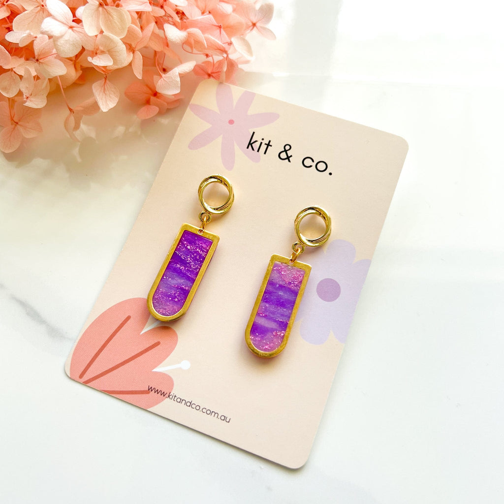 kitandco.com.au Earrings "Lavender" Style #2