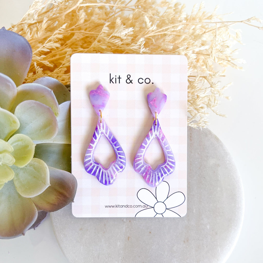 kitandco.com.au Earrings "Lavender" Style #5
