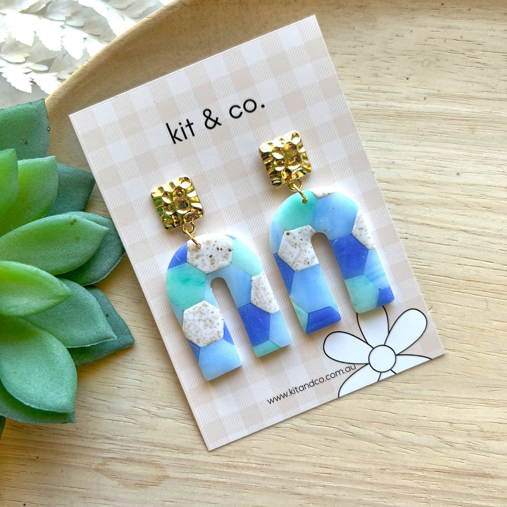 kitandco.com.au Earrings Patchwork Arches