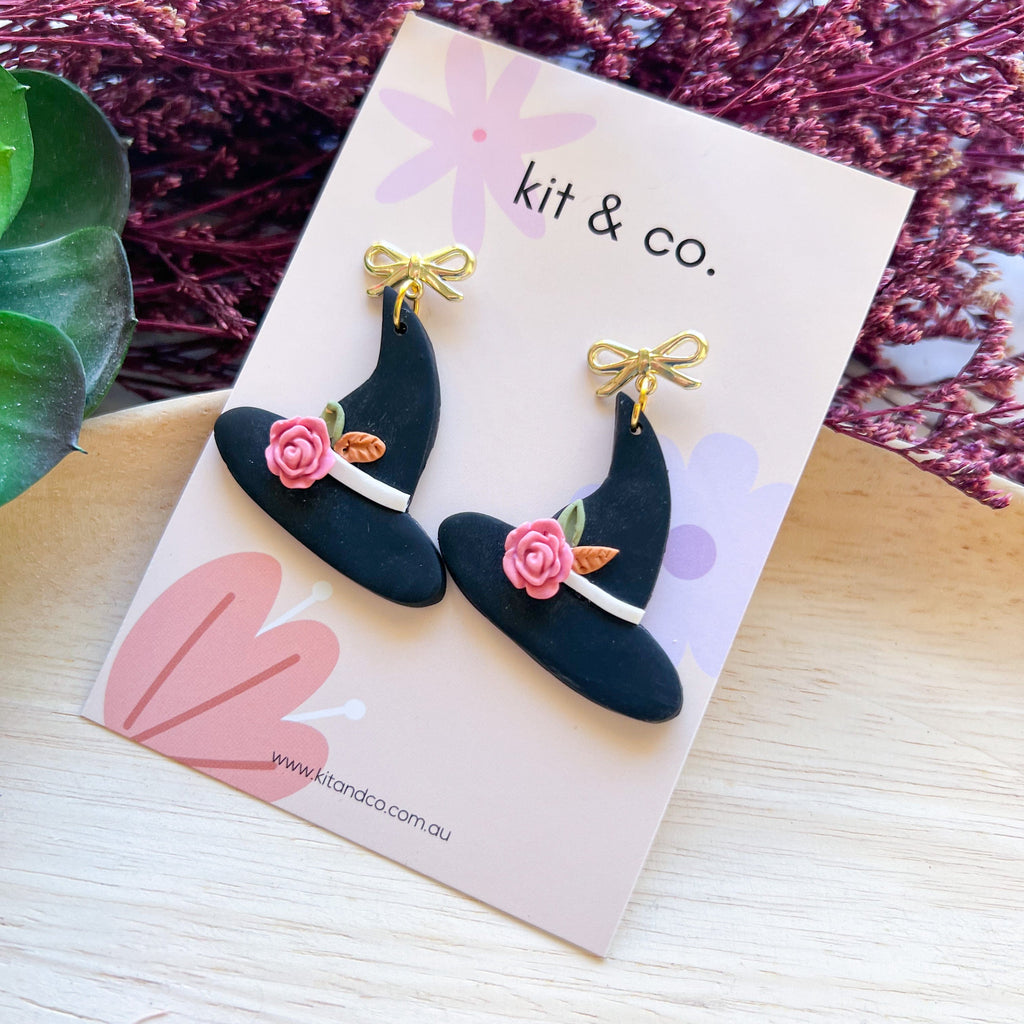 kitandco.com.au Earrings Witches Hats
