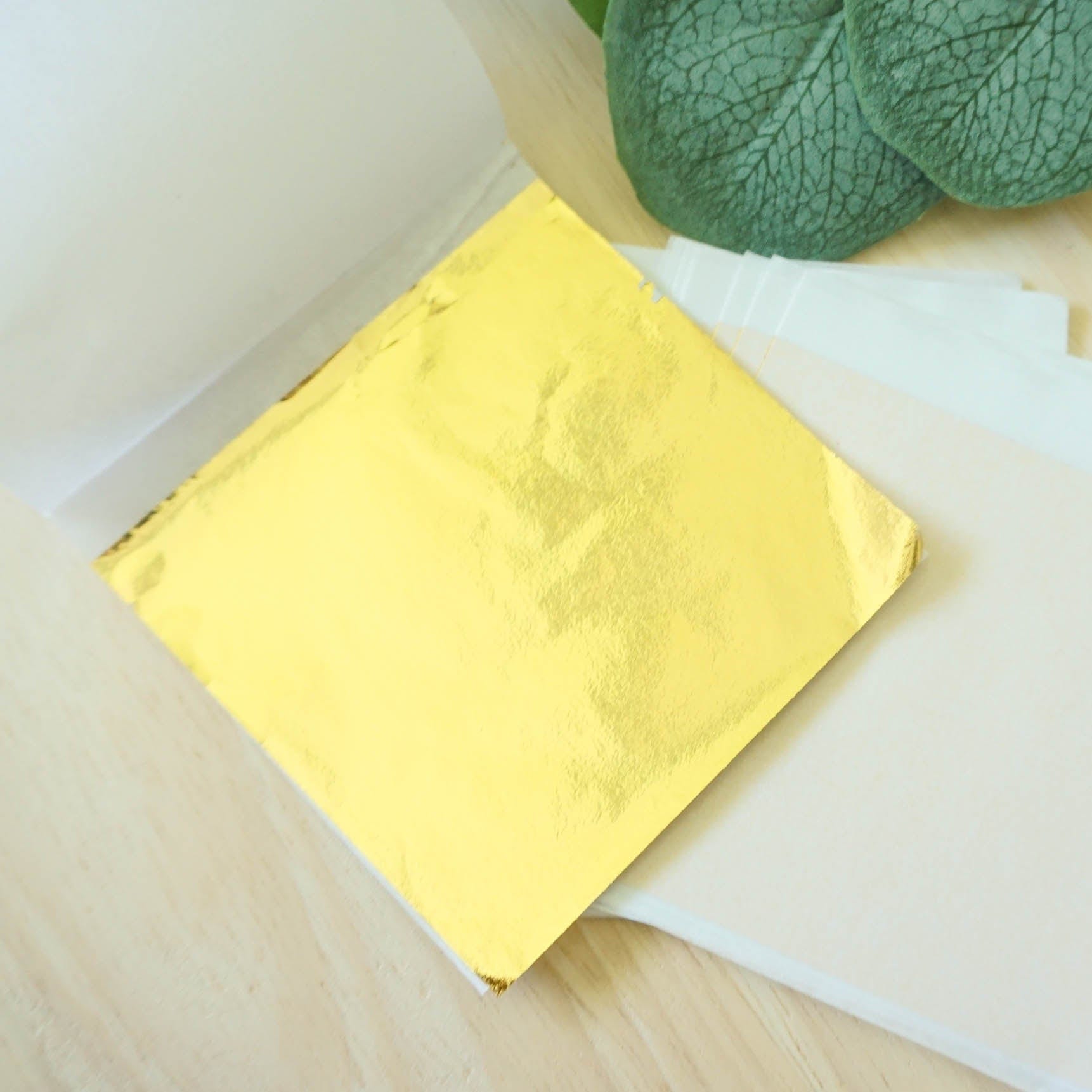 kitandco.com.au Foil Metallic Leaf Foil - Bright Gold (20 pcs)