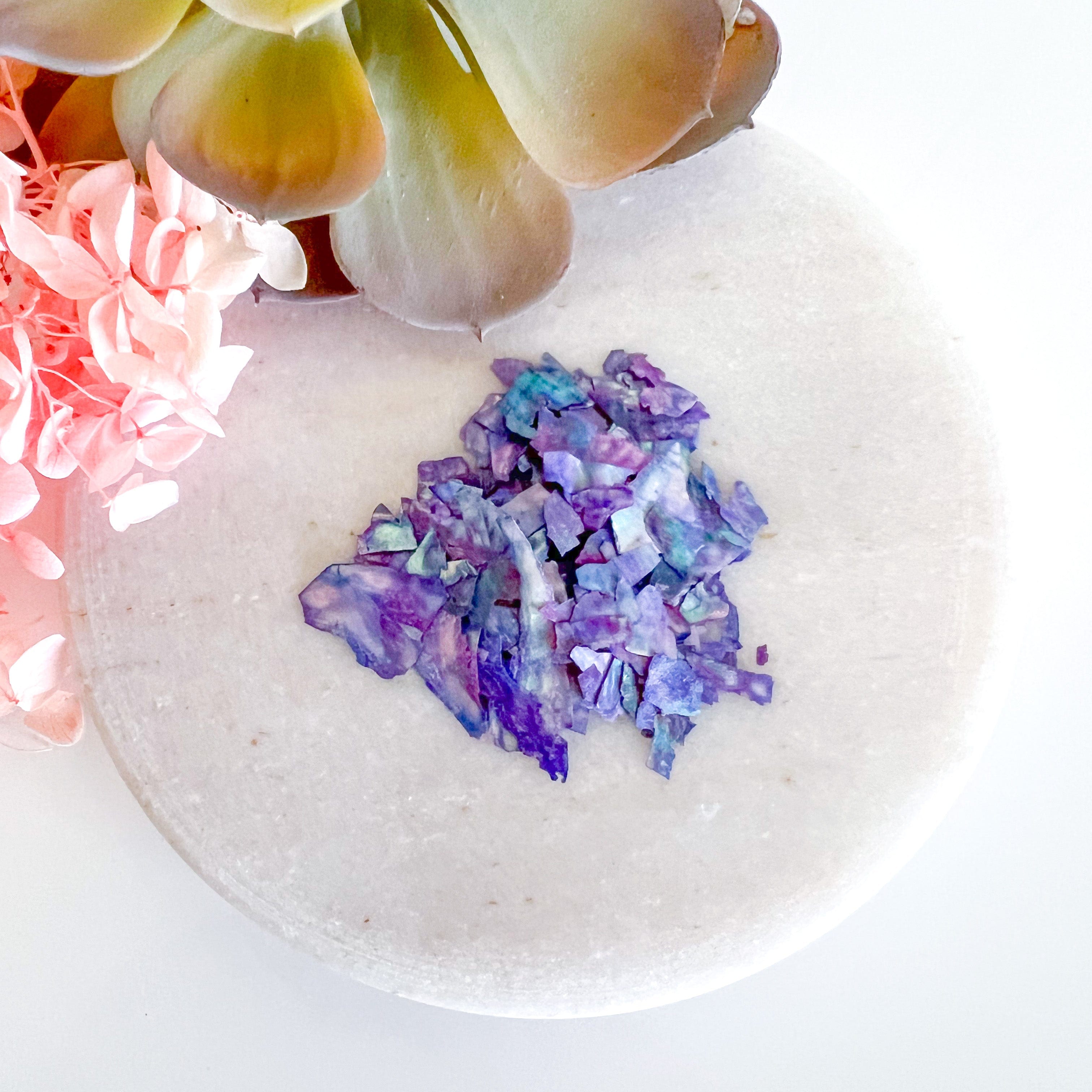 kitandco.com.au Foil Mother of Pearl Chips - Lavendar