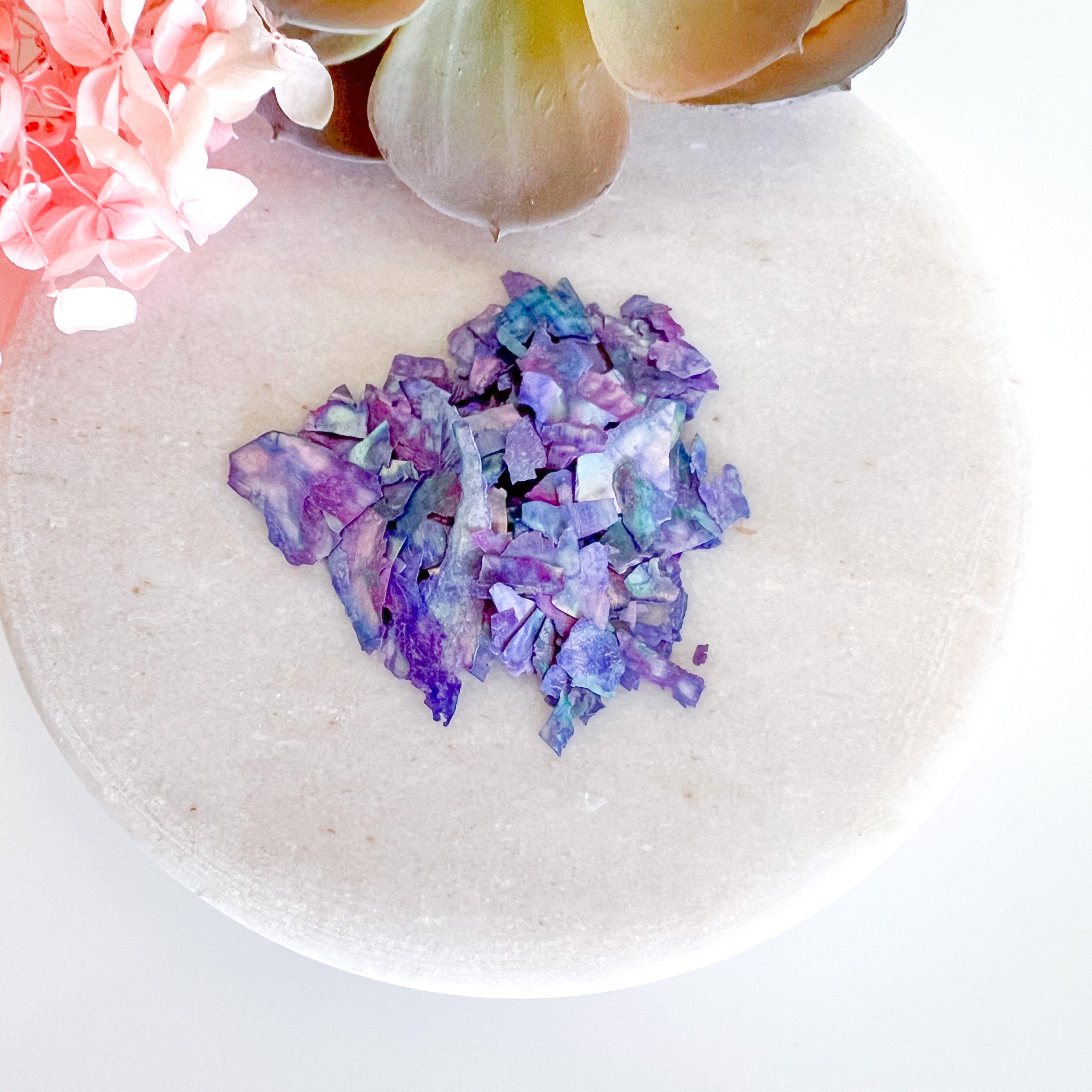 kitandco.com.au Foil Mother of Pearl Chips - Lavendar