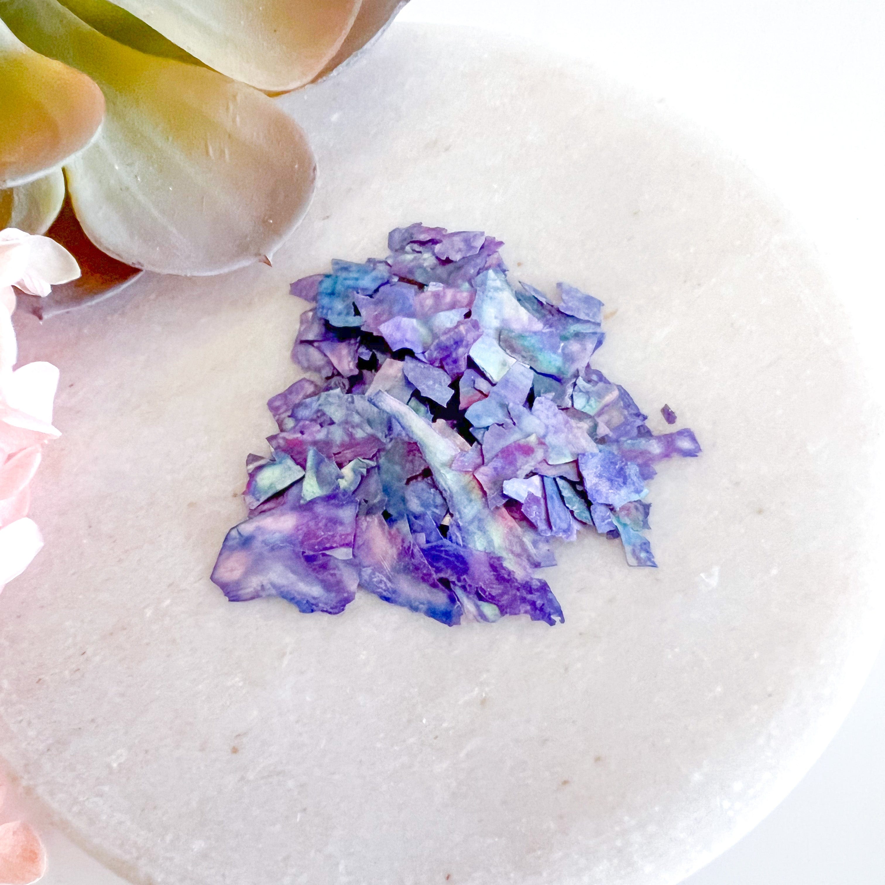 kitandco.com.au Foil Mother of Pearl Chips - Lavendar