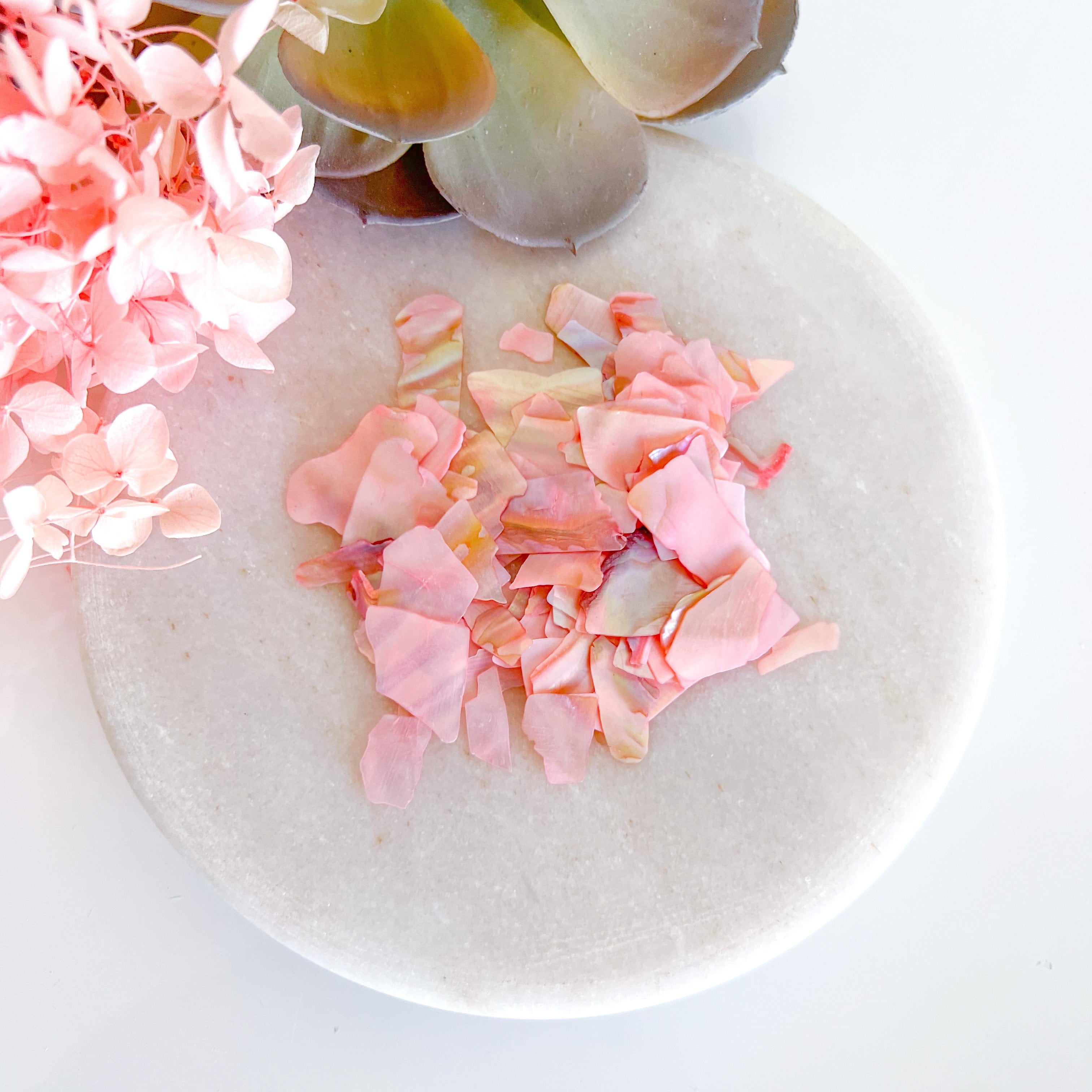 kitandco.com.au Foil Mother of Pearl Chips - Pink