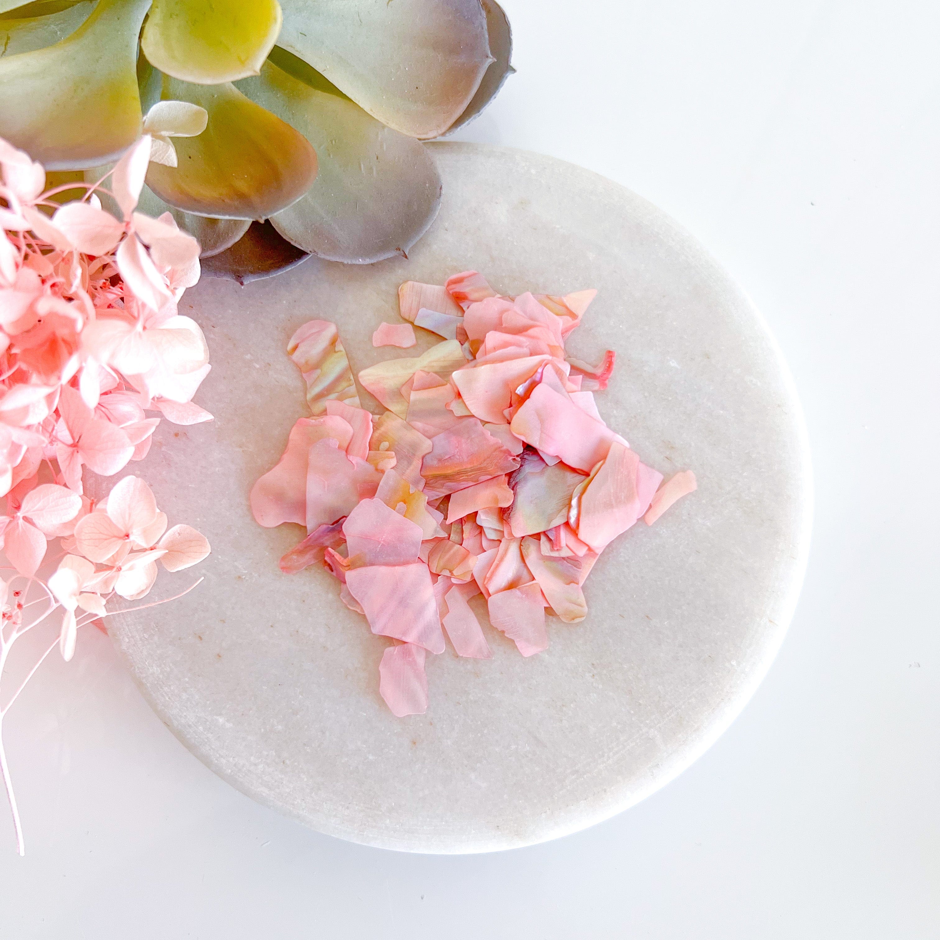 kitandco.com.au Foil Mother of Pearl Chips - Pink