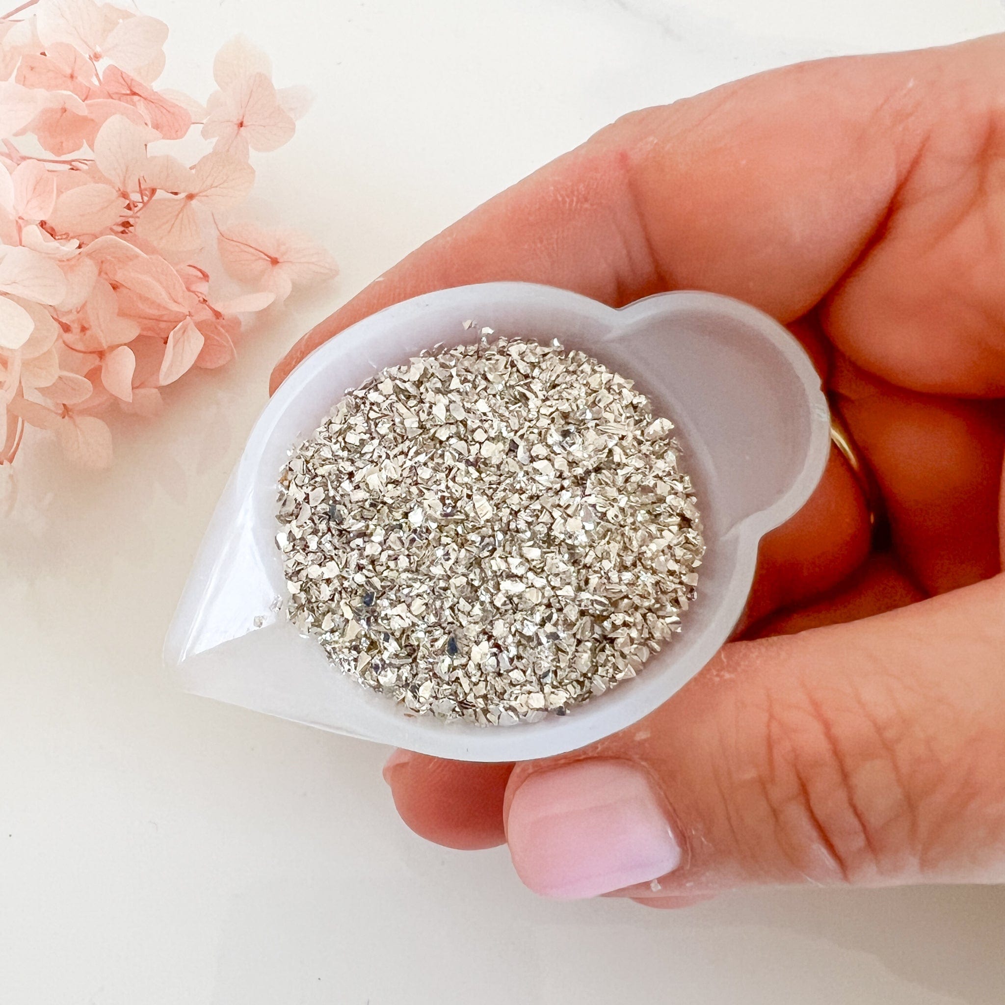 kitandco.com.au Foil Stone Chips - Silver