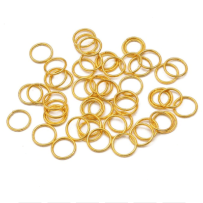 Jump Rings - Gold 200 pcs - Kit & Co.Jewellry Supplies6mm