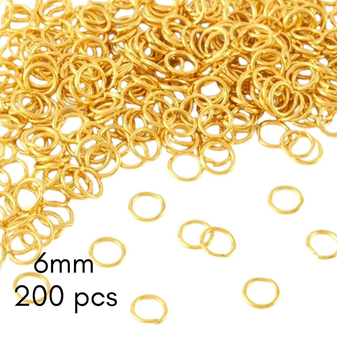 kitandco.com.au Jump Rings - Gold 200 pcs