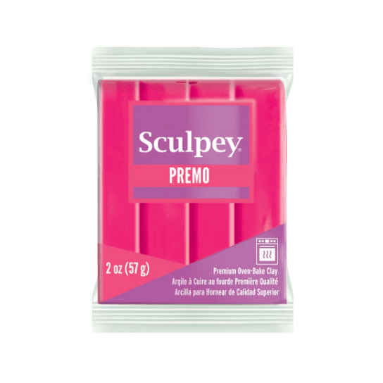 Sculpey Premo - Flourescent Pink 57g - Kit & Co.Polymer Clay