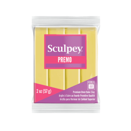 Sculpey Premo - Fluorescent Yellow 57g - Kit & Co.Polymer Clay