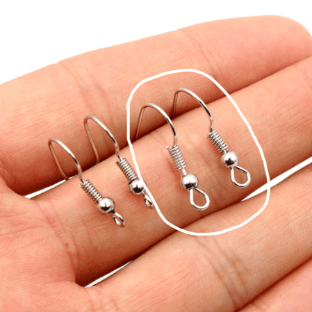 Shepard Hooks Silver - 100pcs - Kit & Co.Jewellry Supplies