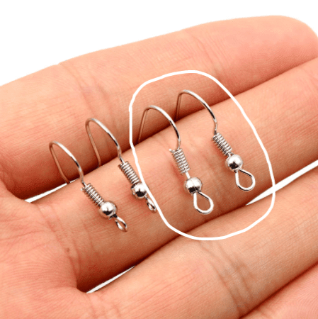 Shepard Hooks Silver - 100pcs - Kit & Co.Jewellry Supplies