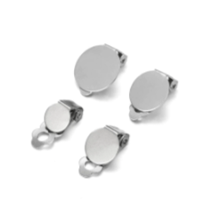kitandco.com.au Stainless Steel 8mm Clip On Backs - 10pcs