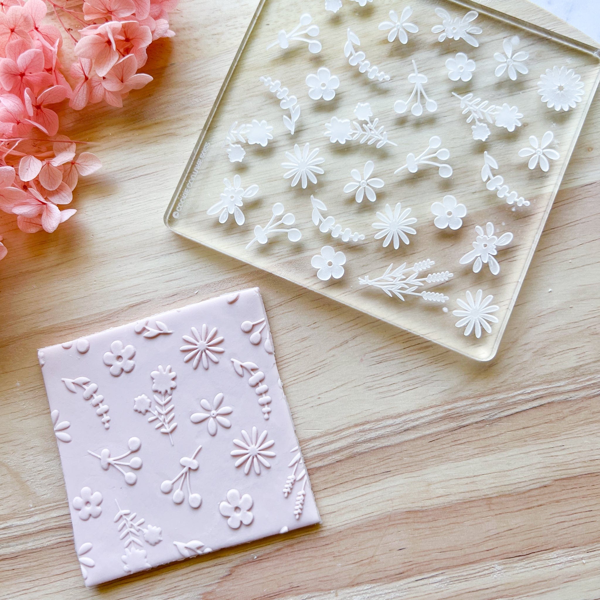 kitandco.com.au Stamp "Floral" - Large Texture Plate