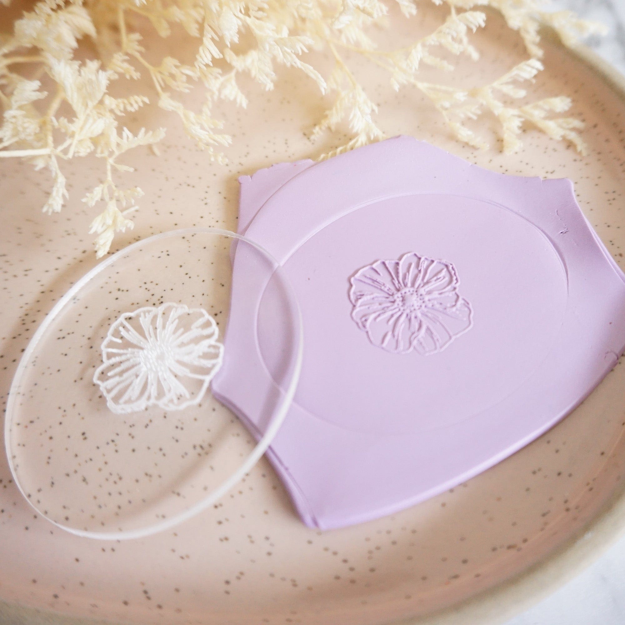 kitandco.com.au Stamp Poppy Head - Texture Plate