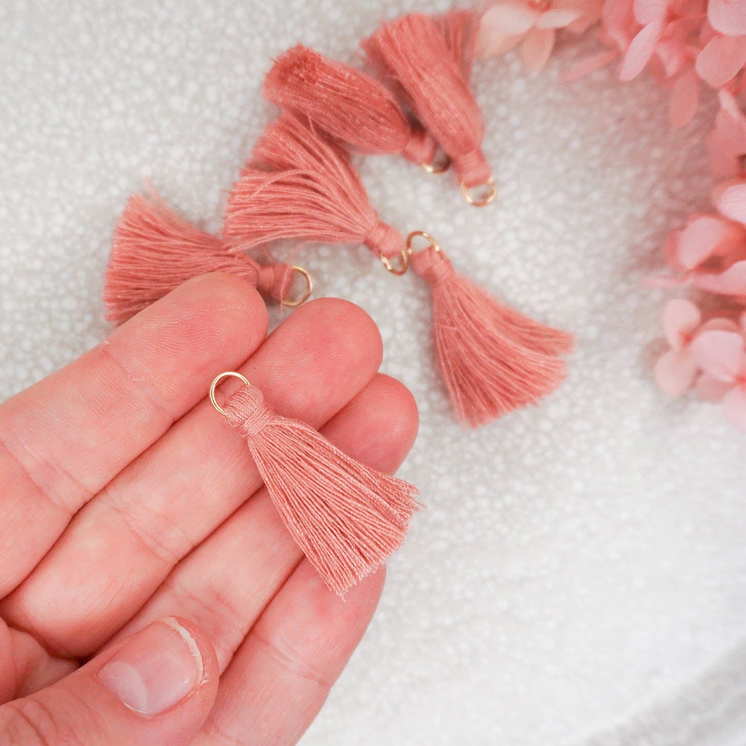 kitandco.com.au Tassel Tassels - Rouge Pink 10 pcs