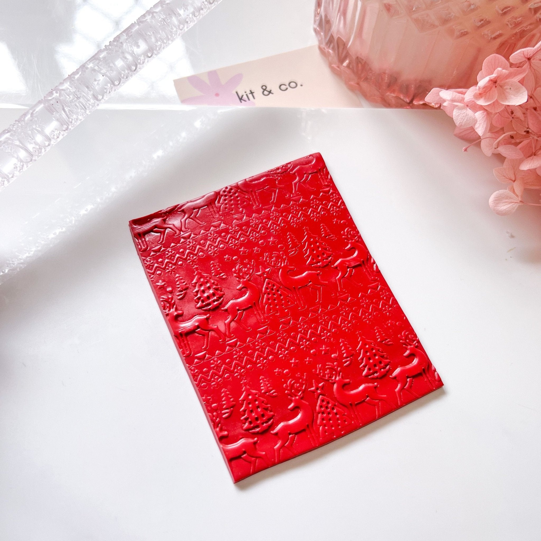 "Christmas" - Acrylic Texture Roller - Kit & Co.Texture Roller Acrylic